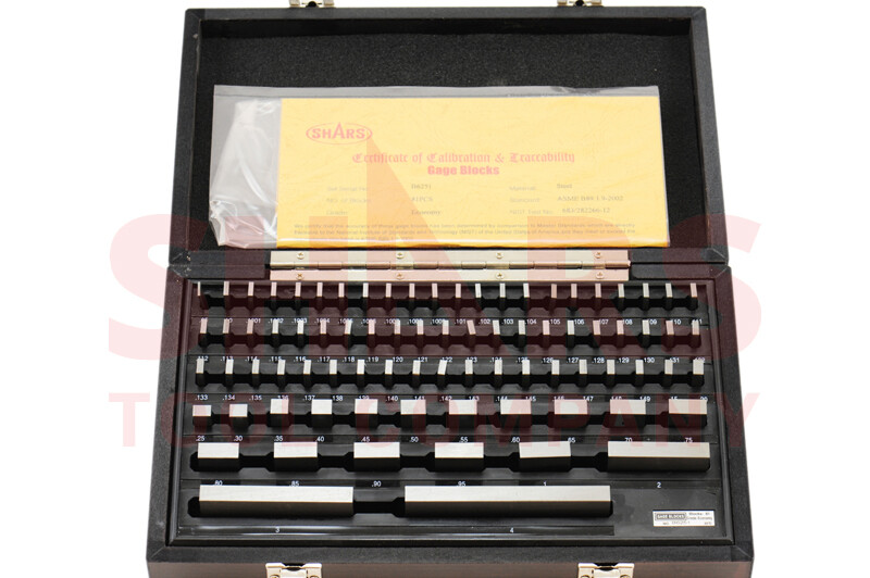 SHARS 81 PCS GRADE B GAGE GAUGE BLOCK SET NIST CERTIFICATE M}