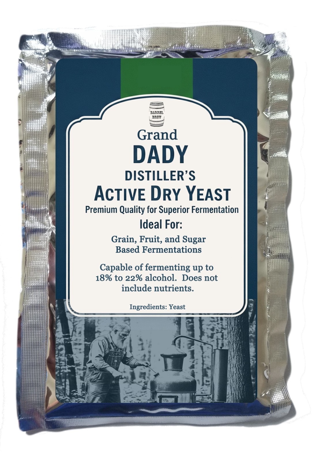 1 Pound DADY Distillers Active Dry Yeast Moonshine Whiskey Rum Vodka