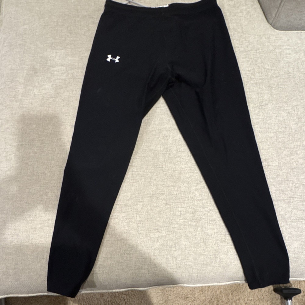 Under-Armour Black Compression Men's Pants Nylon Polyester Elastane