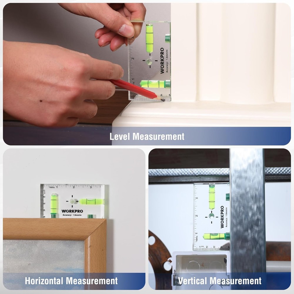 Small Level, 3-3/4 Inch Mini Level Tool, Magnetic Level with 2 Different Bubb...