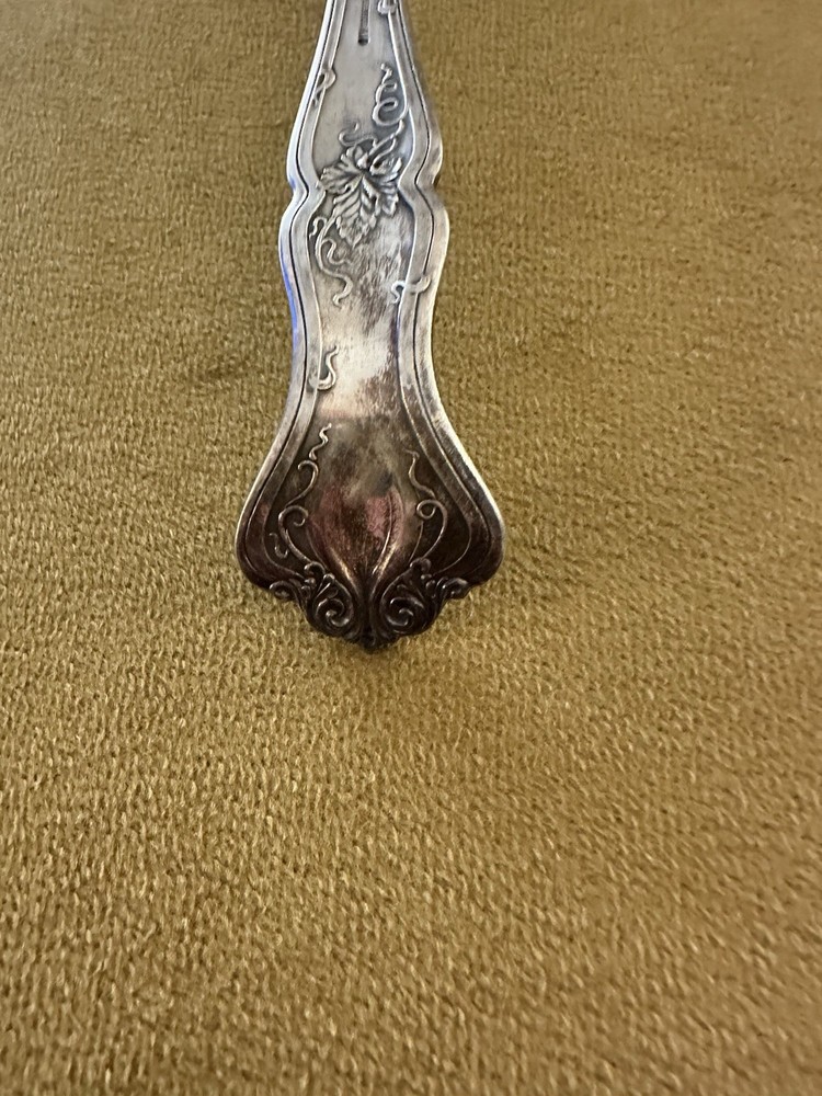 1847 ROGERS Vintage Grape Pattern- Large Soup Ladle 10 7/8”