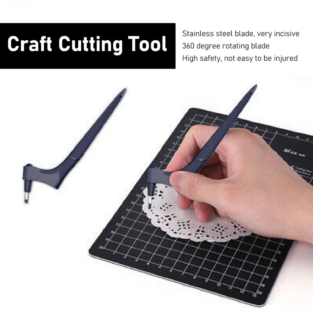 2Pcs Craft Cutting Tool Set 360 Degree Rotating For Handwork New