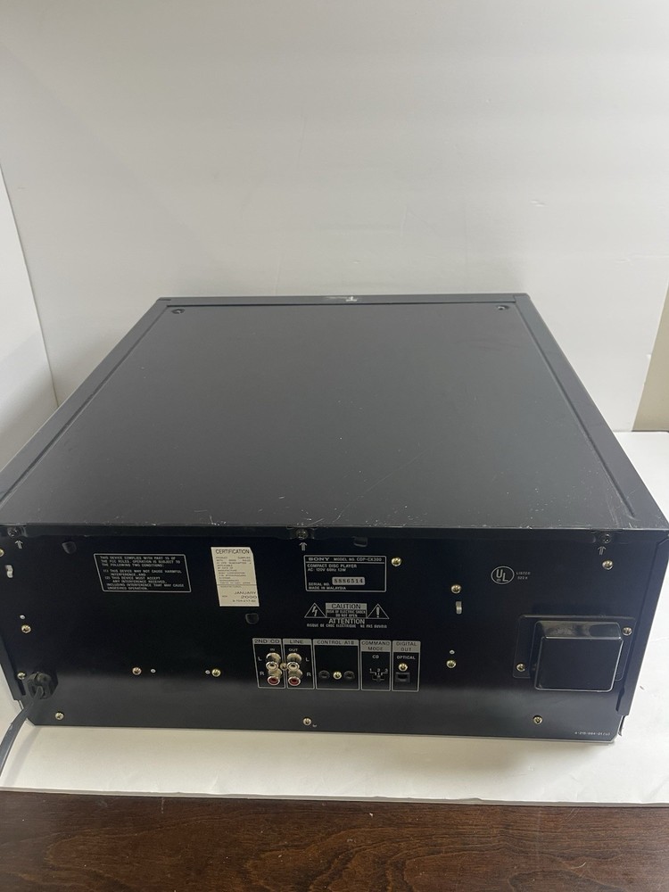 DEFECTIVE Sony 300 Disc CD Changer CDPCX300 G3D