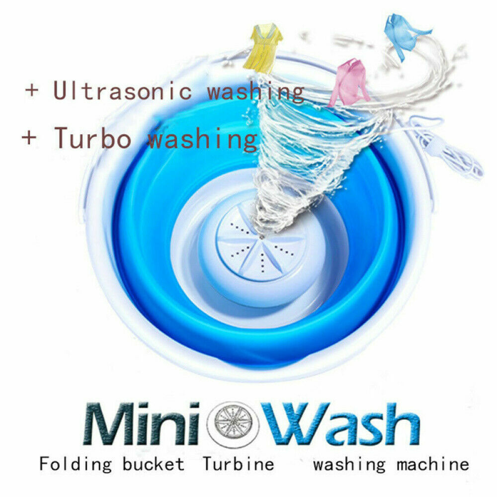 Bucket Type Folding Mini Portable Laundry Machine Clothes Washing Machine
