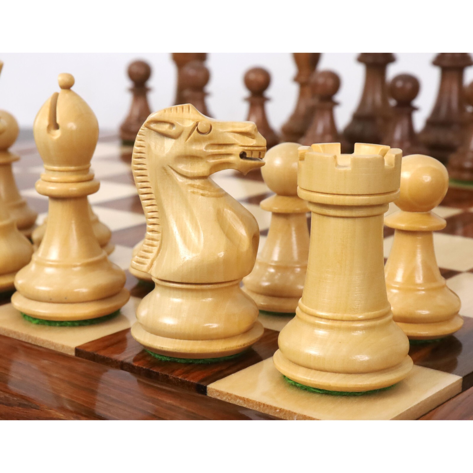 3" Professional Staunton Chess Pieces Only set- Weighted Golden Rosewood