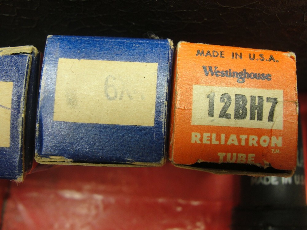 Vintage Vacuum Tubes Diode and Tool Box