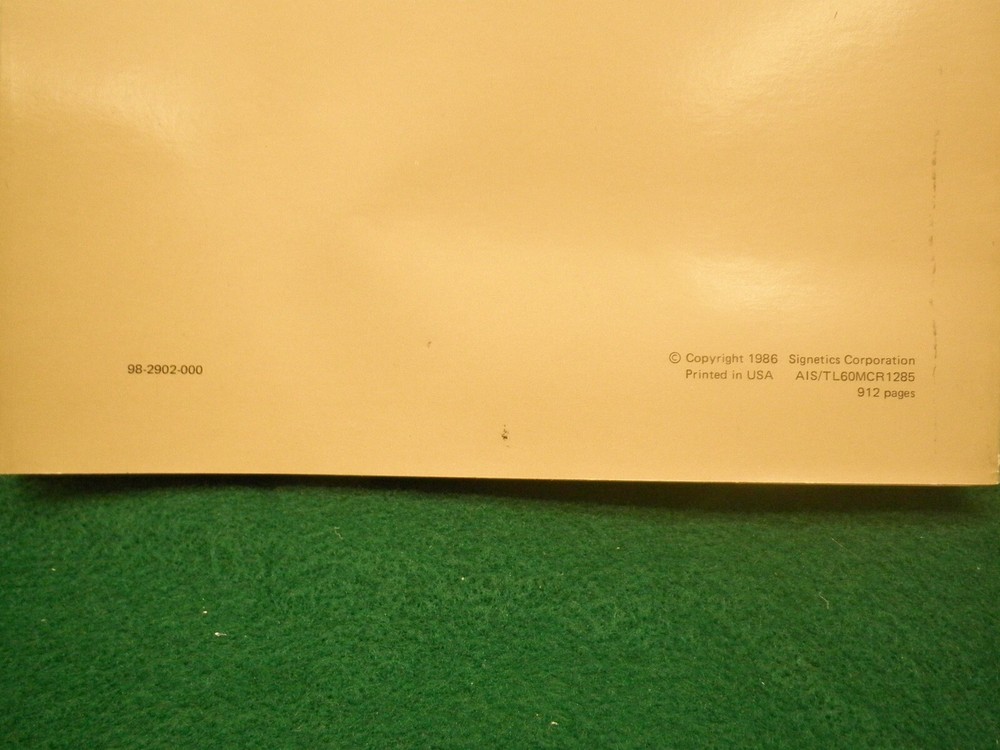 1986 Signetics TTL Data/Product Manual, Catalog