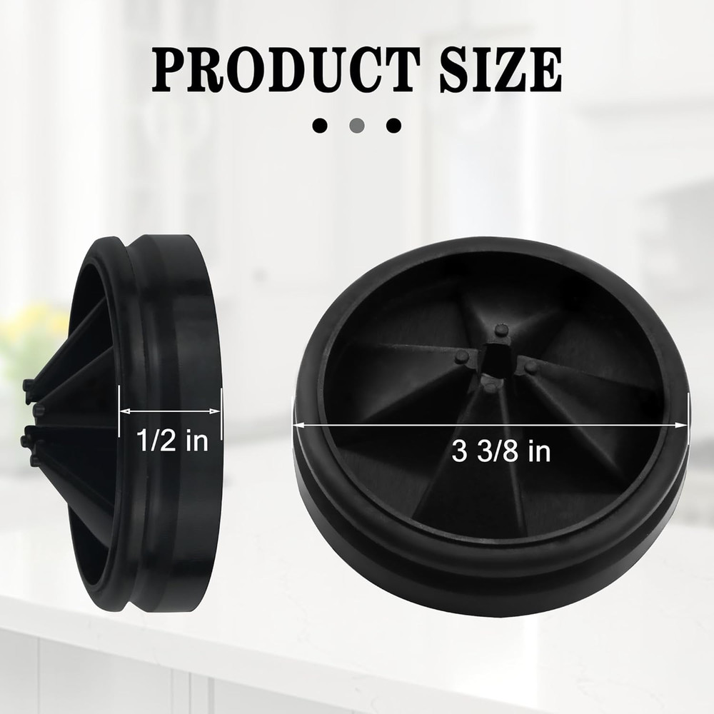 Garbage Disposal Splash Guard, 3 3/8" Upgraded for Insinkerator Evolution Series
