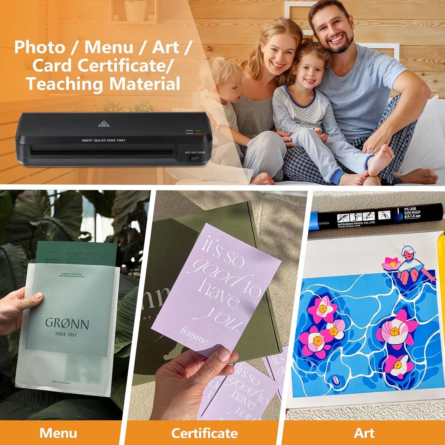 A4 Sealing Machine USB Powered Hot Laminator for Office School Business (OL261)