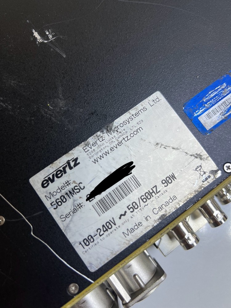 Evertz 5601MSC Master SPG/Master Clock System (Without Front End)