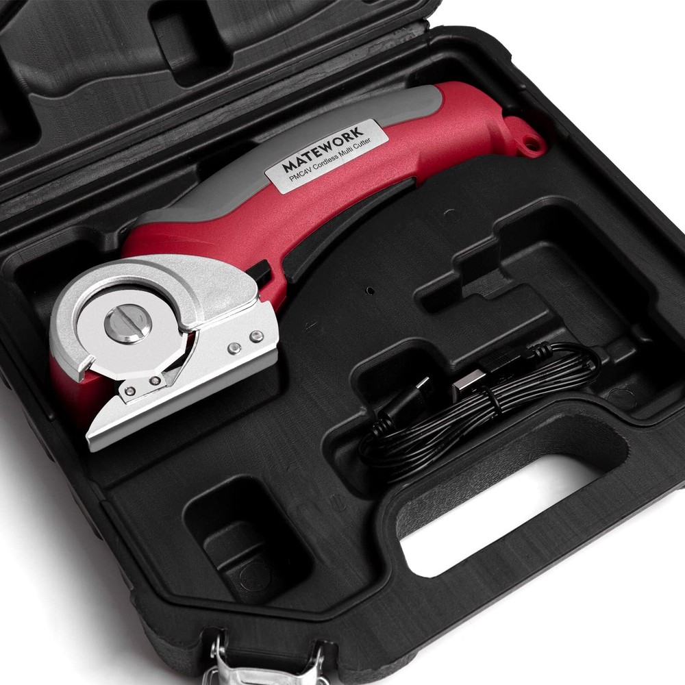 Matework Cordless Electric Scissors 4V Multi-Cutter with Suitcase 2000 mAh Ca...