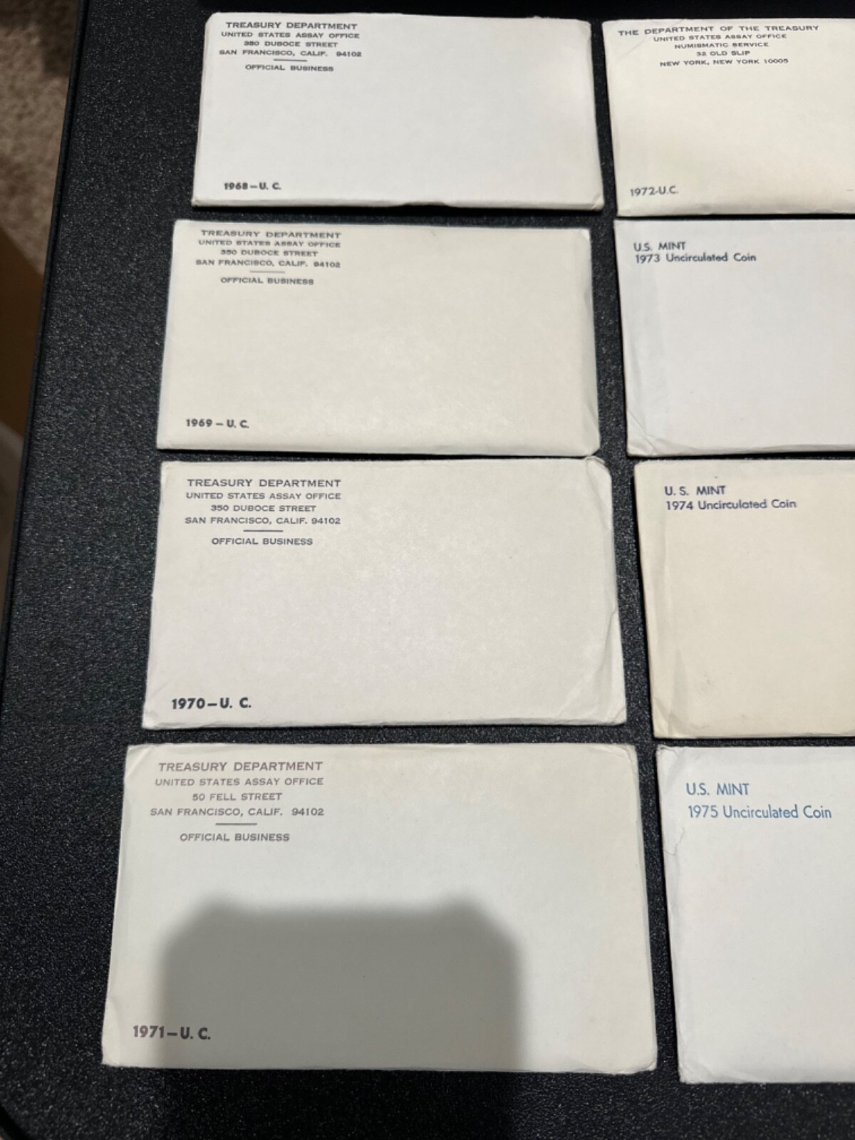 Lot of (14) 1968-1981 US Mint P&D Sets, in ALL OGP, NO WRITING, ALL BU/MS!!