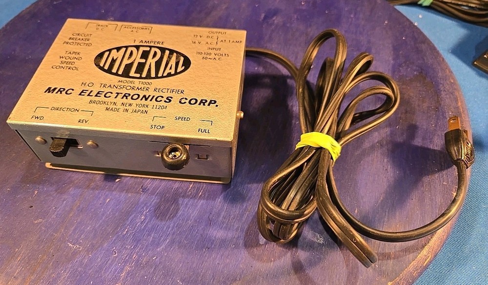 HO, IMPERIAL MODEL T1000 HO TRANSFORMER RECTIFIER, MRC ELECTRONICS CORP., TESTED