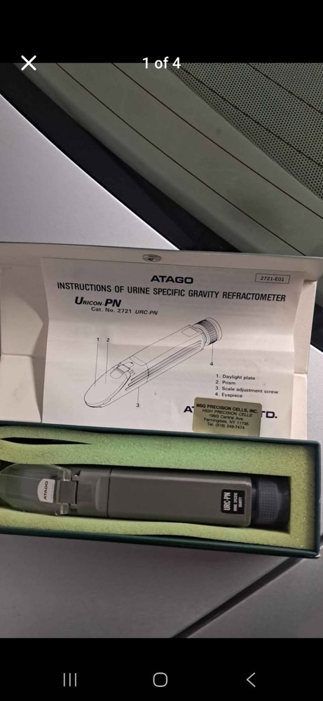 Refractometer, Specific Density Meter