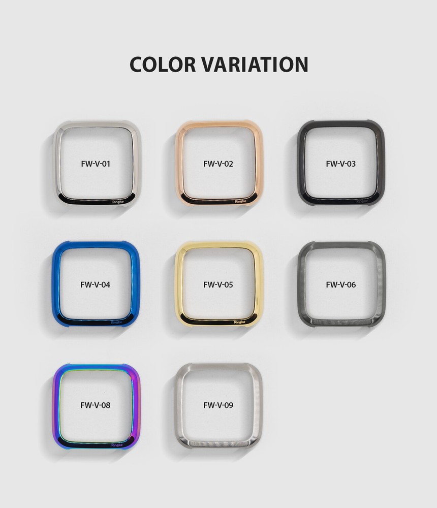 For Fitbit Versa Ringke Bezel Styling Frame Case Cover Stainless Steel Protector