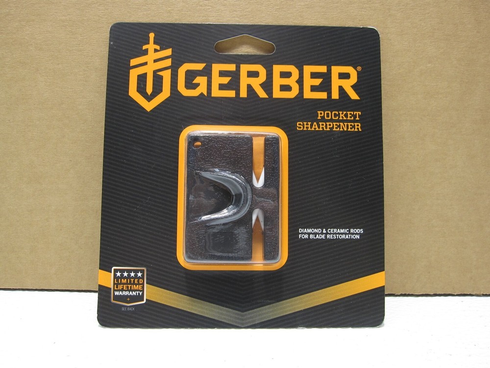GERBER  MINI POCKET SHARPENER Diamond & Ceramic Rods For Blade Restoration