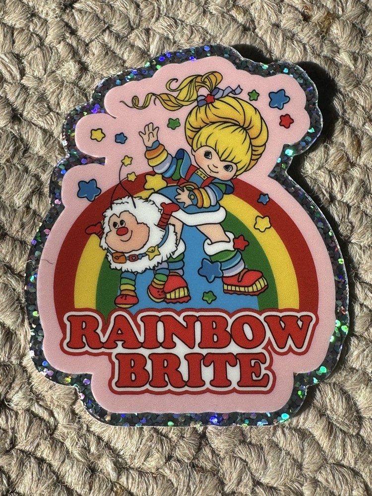 Rainbow Brite 80s sticker nostalgic retro decal