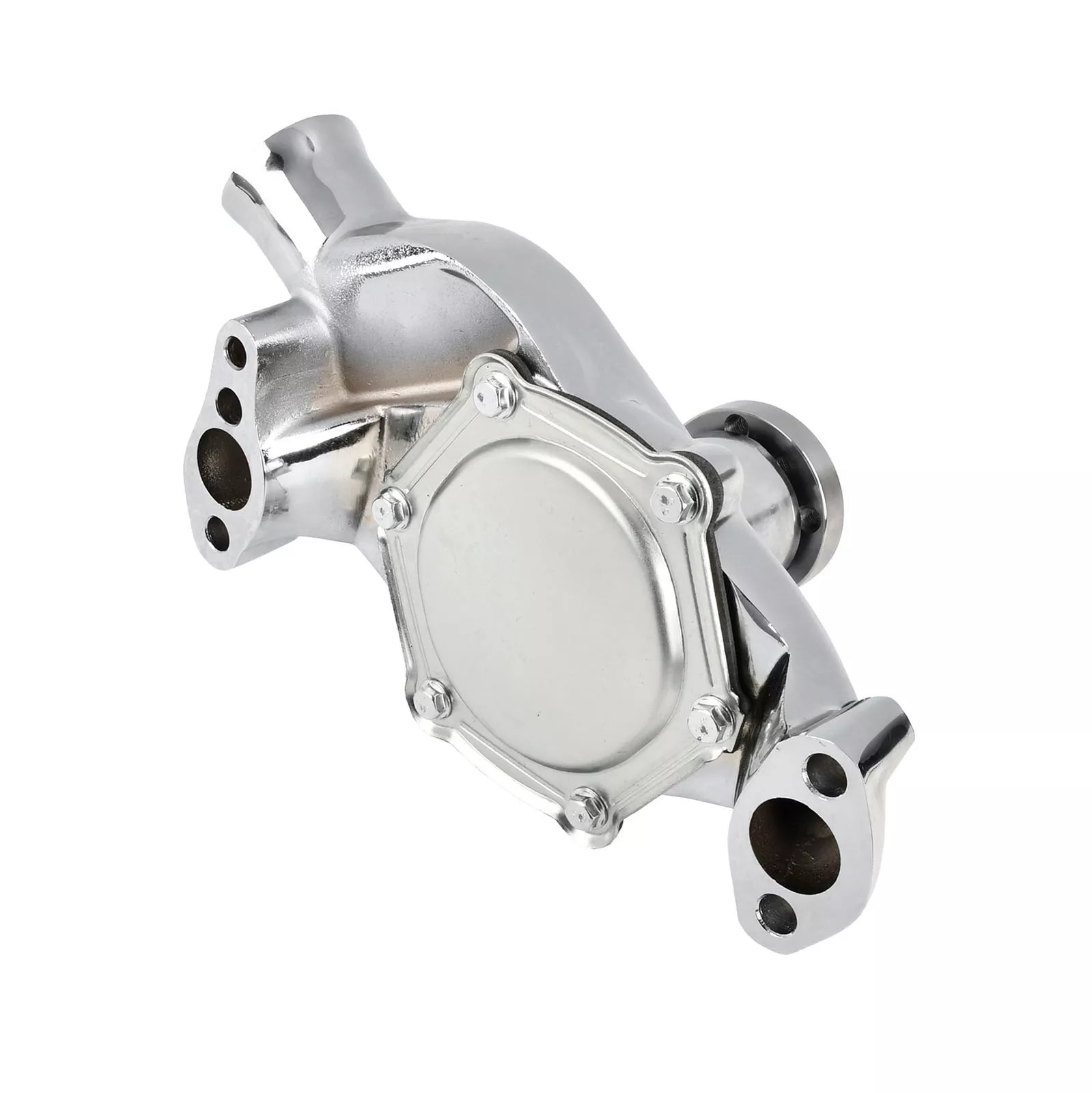 High Volume Chrome Short Water Pump For Small Block Chevy SBC 283 305 327 350