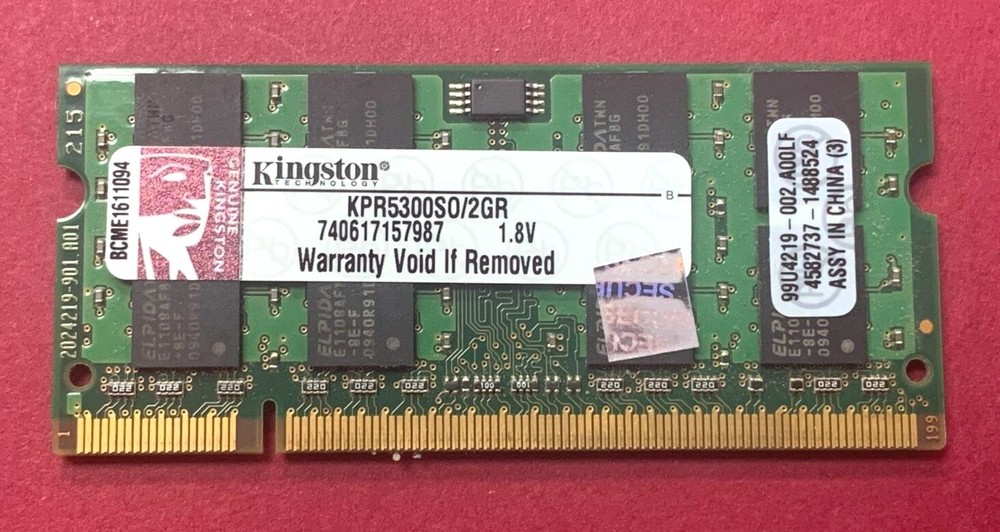 💥Kingston 2GB PC2-5300 COMPUTER RAM MEMORY KPR5300S0/2GR