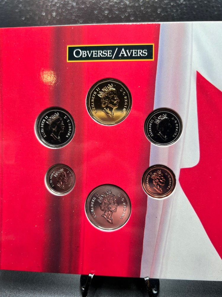 1994 Canada 5 Coins Set O Canada.