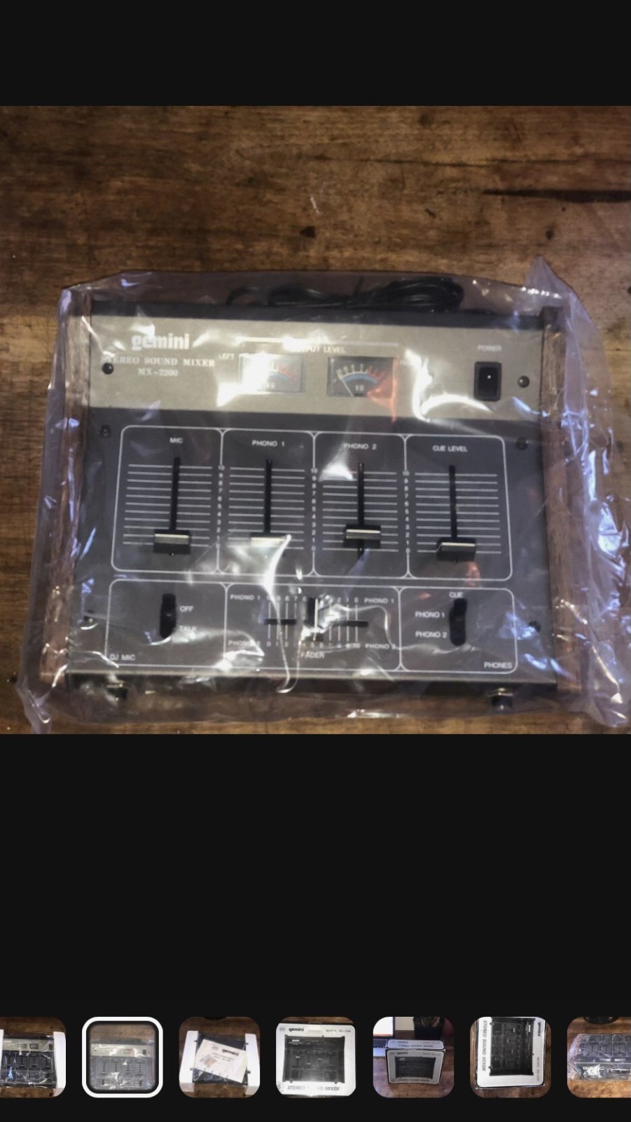 Rare Gemini Mx2200 mixer, 1980s, mint condition, new in box, never used.