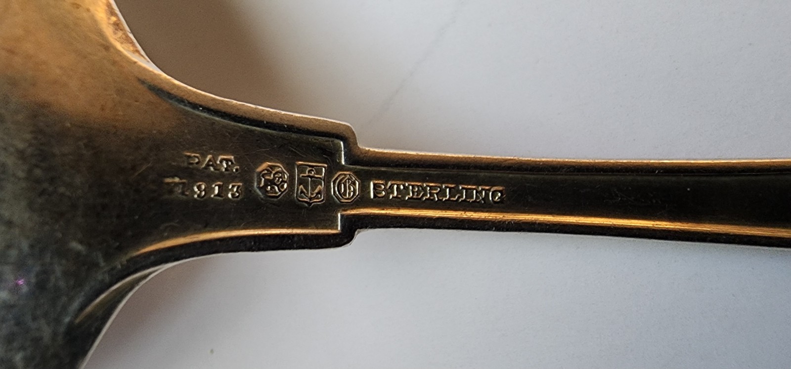 Gorham- Etruscan Sterling Silver 925- Round Soup Spoon- Vintage 1913 (3)