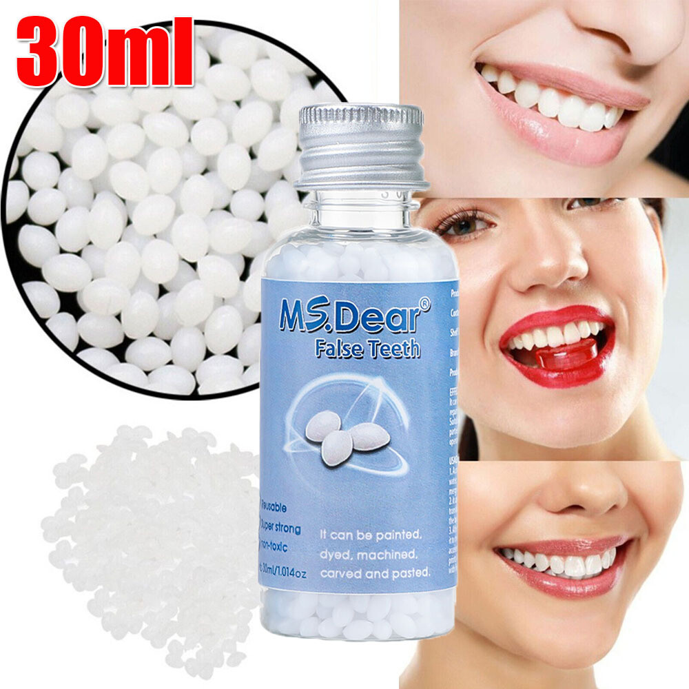 Tooth Repair Granules Temporary Kit Fitting Beads Reusable Moldable False Teeth