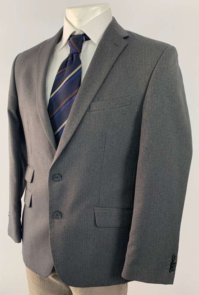 TAYLOR & WRIGHT BLAZER JACKET 40 REGULAR GREY Tailored Fit Button Up Formal