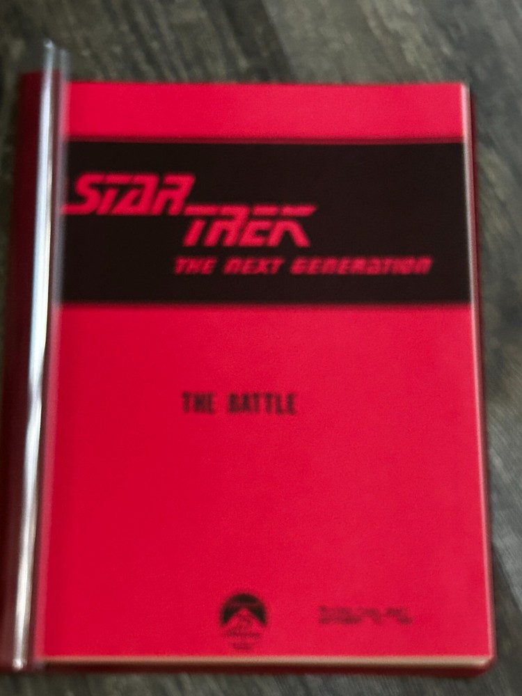 STAR TREK Script The Next Generation The Battle Revised Final Draft Sept 15 1987