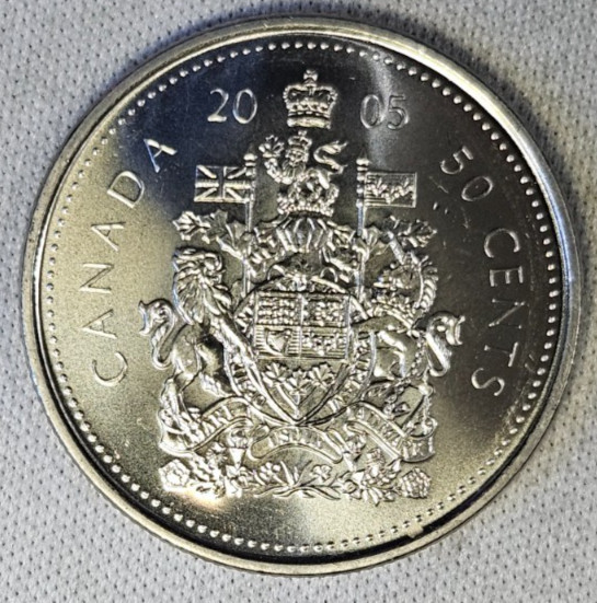Canada 2005 50 Cents Coin Mint State #AB290