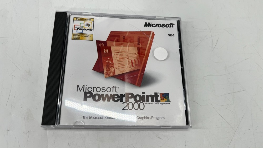 Microsoft POWERPOINT 2000 Upgrade Presentation Graphics Program Product Key Inc