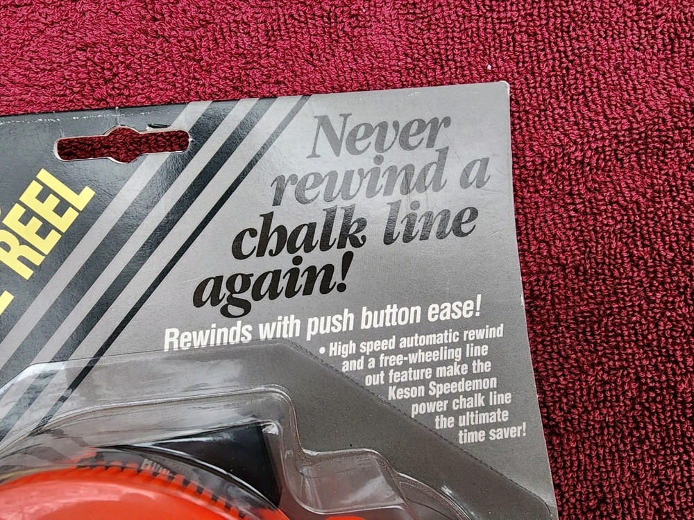 Keson P30 Speedemon Power Chalk Line 33' Push Button Rewind