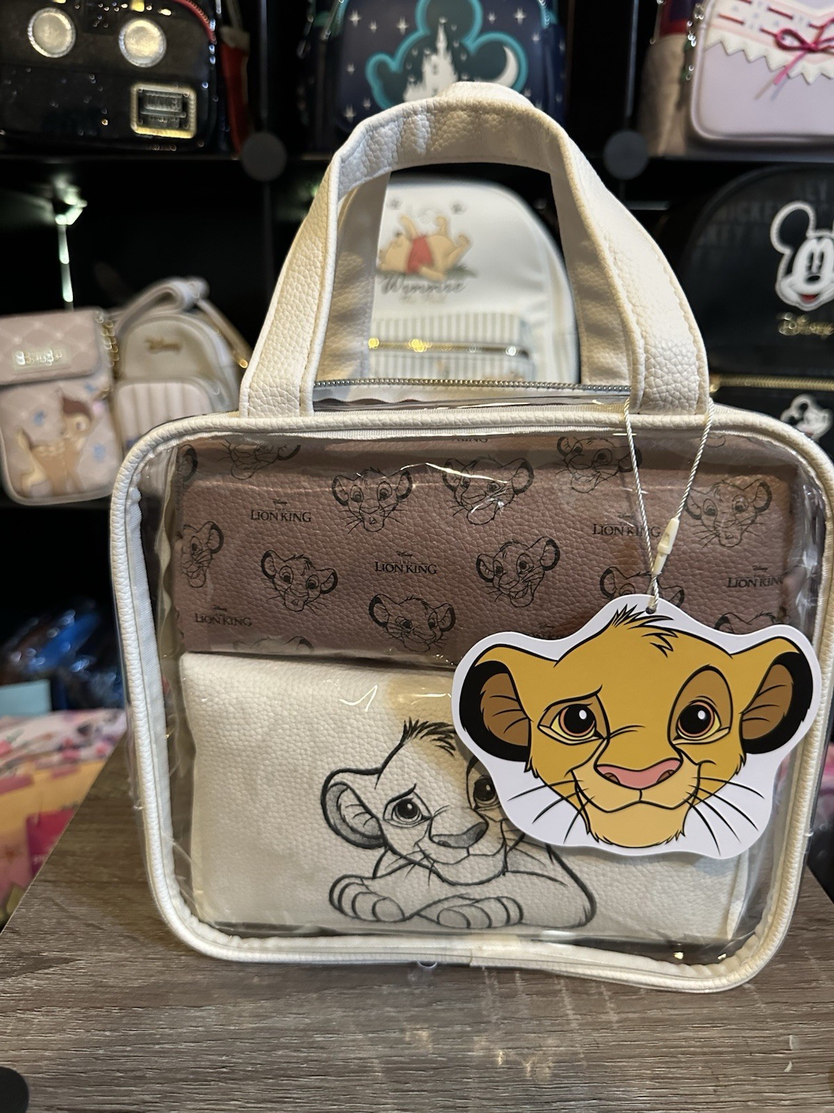 Primark Disney The Lion King Simba 3 Piece Toiletry Makeup Travel Bag Set NEW