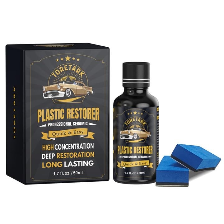 Toretark Ultimate Ceramic Coating&Plastic Trim Restorer with Crystal Coating