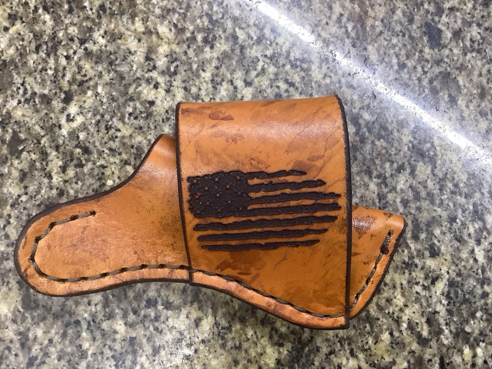 Leather Folding Knife Sheath Horizontal for Trapper Size (Sheath Only)