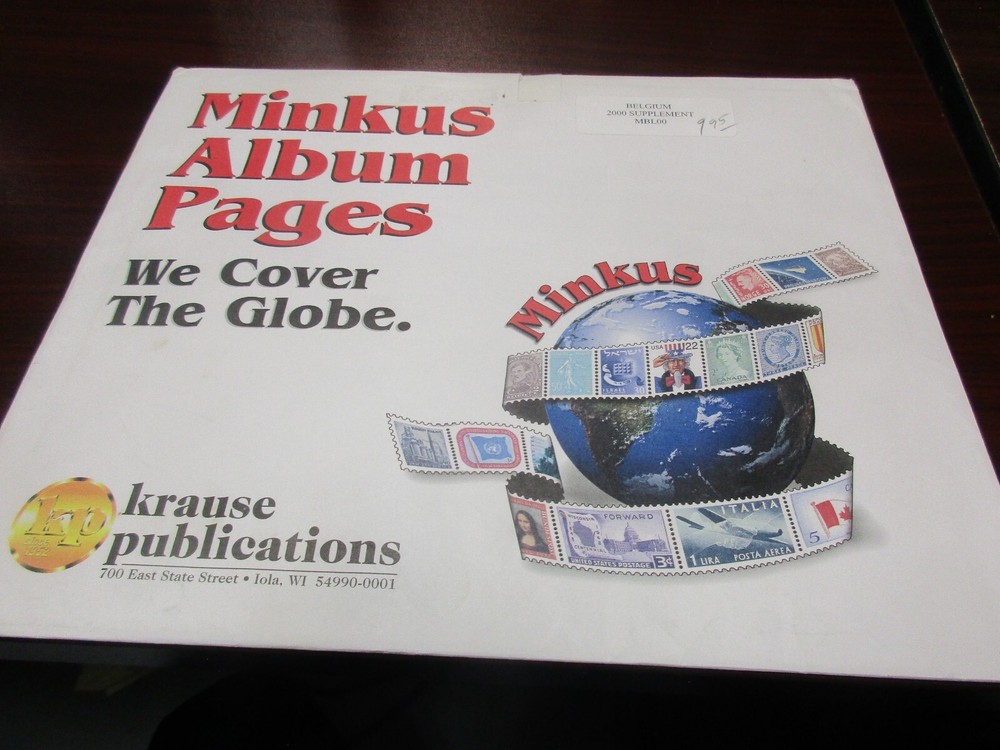 "MINKUS" 2000  SUPPLEMENT  BELGIUM  #MBL00     W/FREE SHIPPING!!!