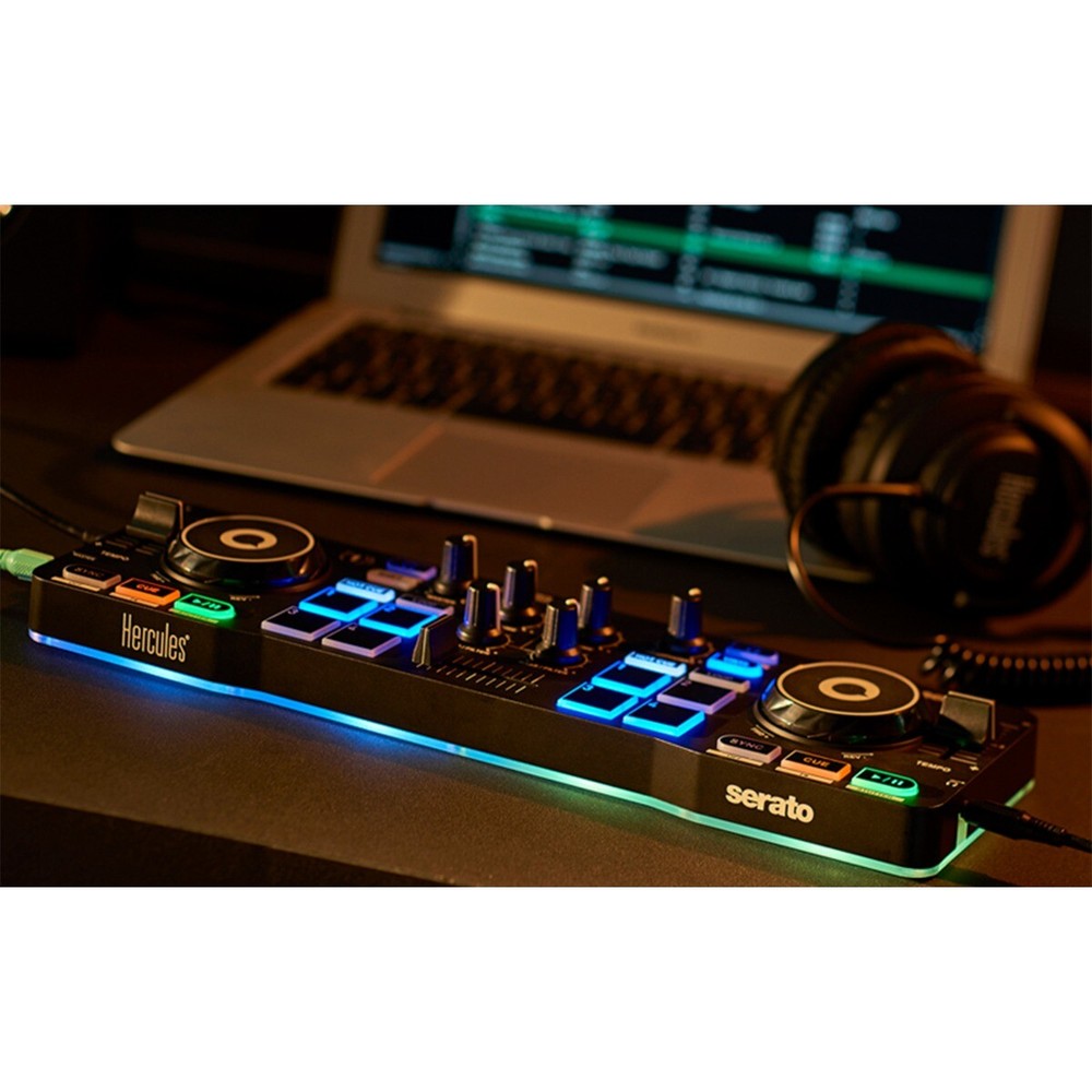 Hercules DJControl Starlight Starter DJ Controller Set w Monitors & Headphones