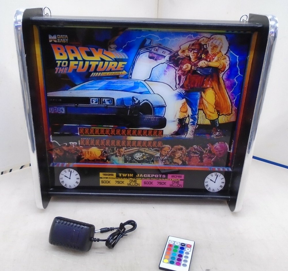 Back To The Future Data East Pinball Head LED Display light box