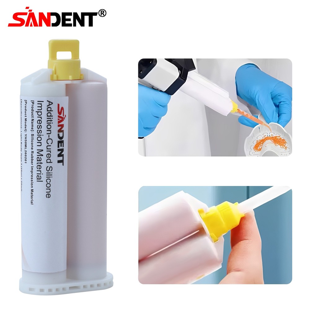 REGULAR SET Light Body Dental Impression Material VPS 50ml 5 Tips