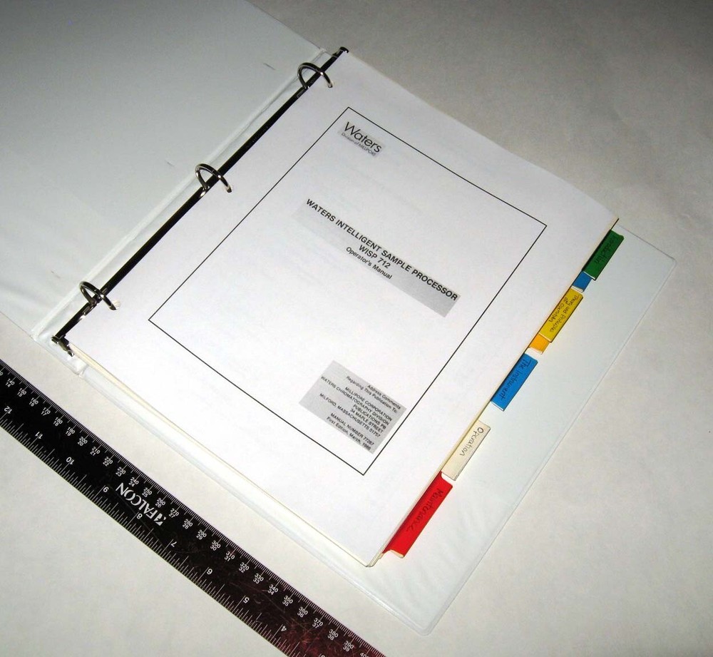 HPLC Waters Millipore Intelligent Sample Processor WISP 712 Operator's Manual