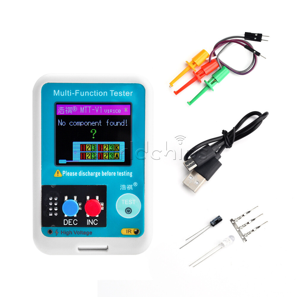 Multi-function MTT-V1 High Precision Transistor Tester Diode Type-C USB Charging