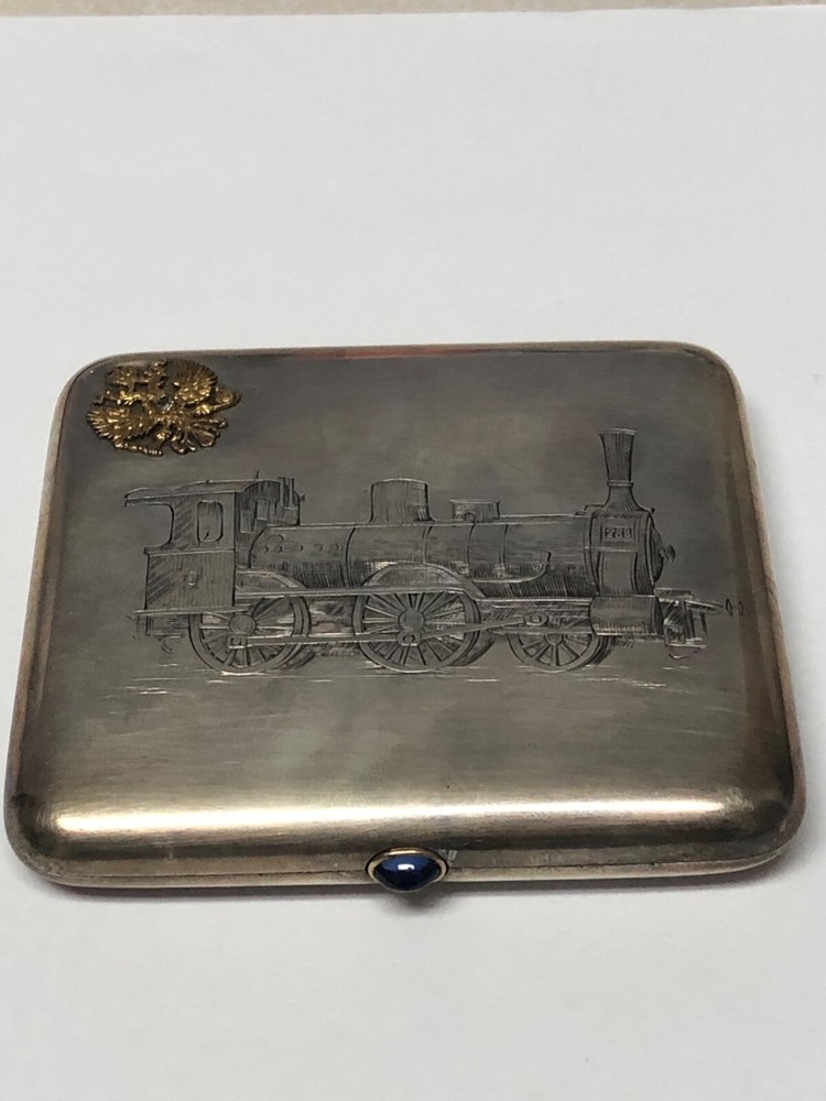 Imperial presentation russian silver cigarette case