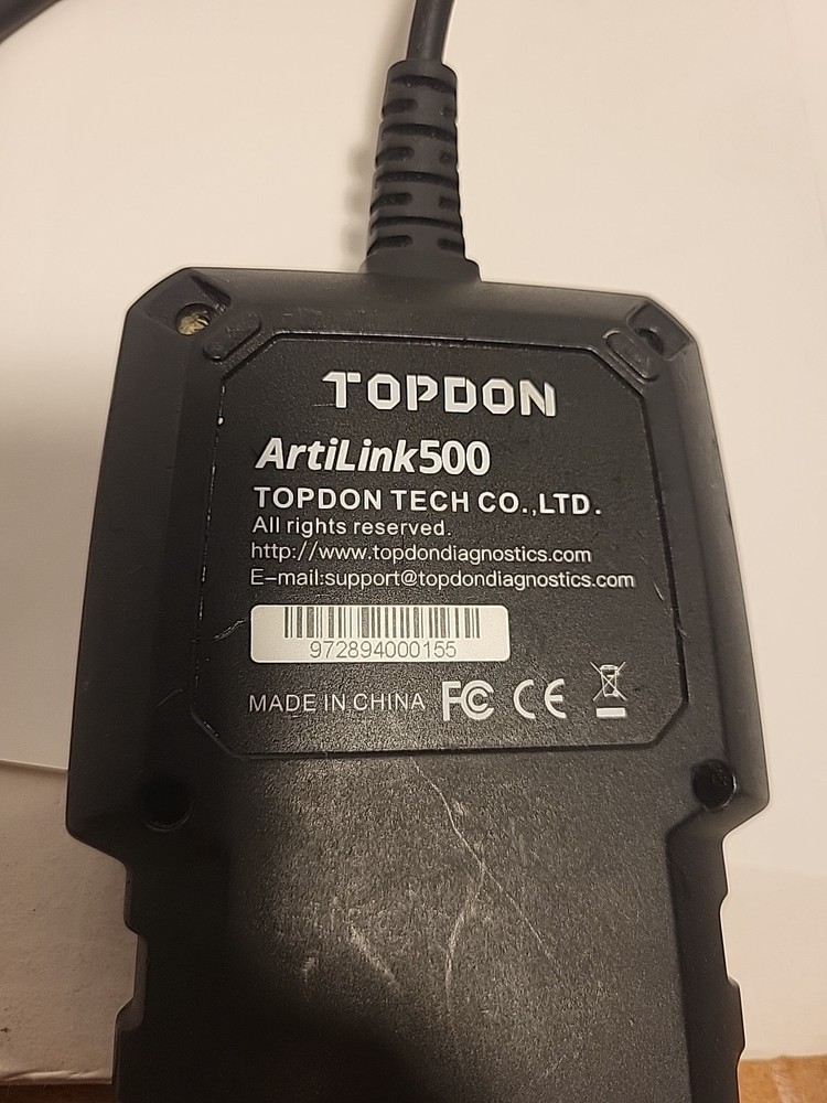 Code Reader, OBDII Modes & Data Graphing, Art Link 500 TOPDON AL500, Tested.