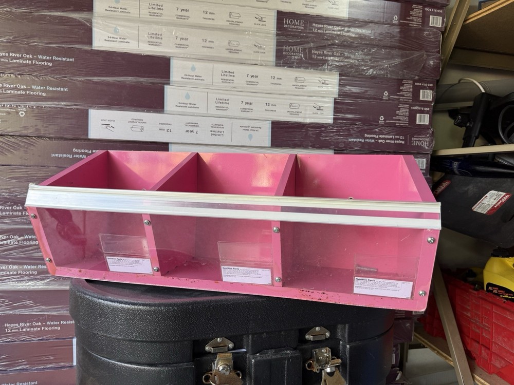 store display shelf container wall mounting clear front open Hanging Container