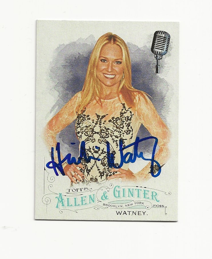 HEIDI    WATNEY          AUTOGRAPHED    CARD