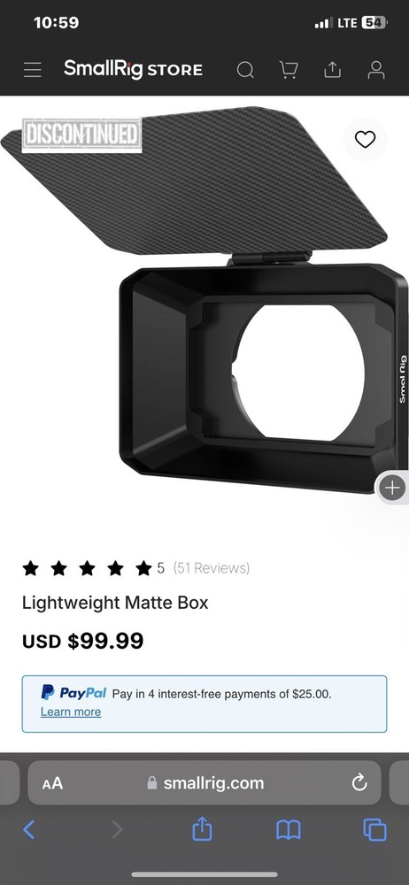 Smallrig Lightweight Matte Box 2660
