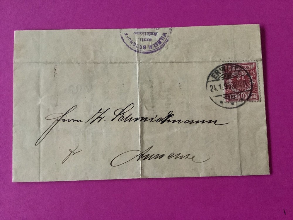 Germany Anrochte 1895 Postal Document   R40457
