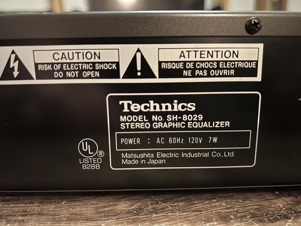 Technics SH-8029 Stereo Graphic Equalizer Spectrum Analyzer