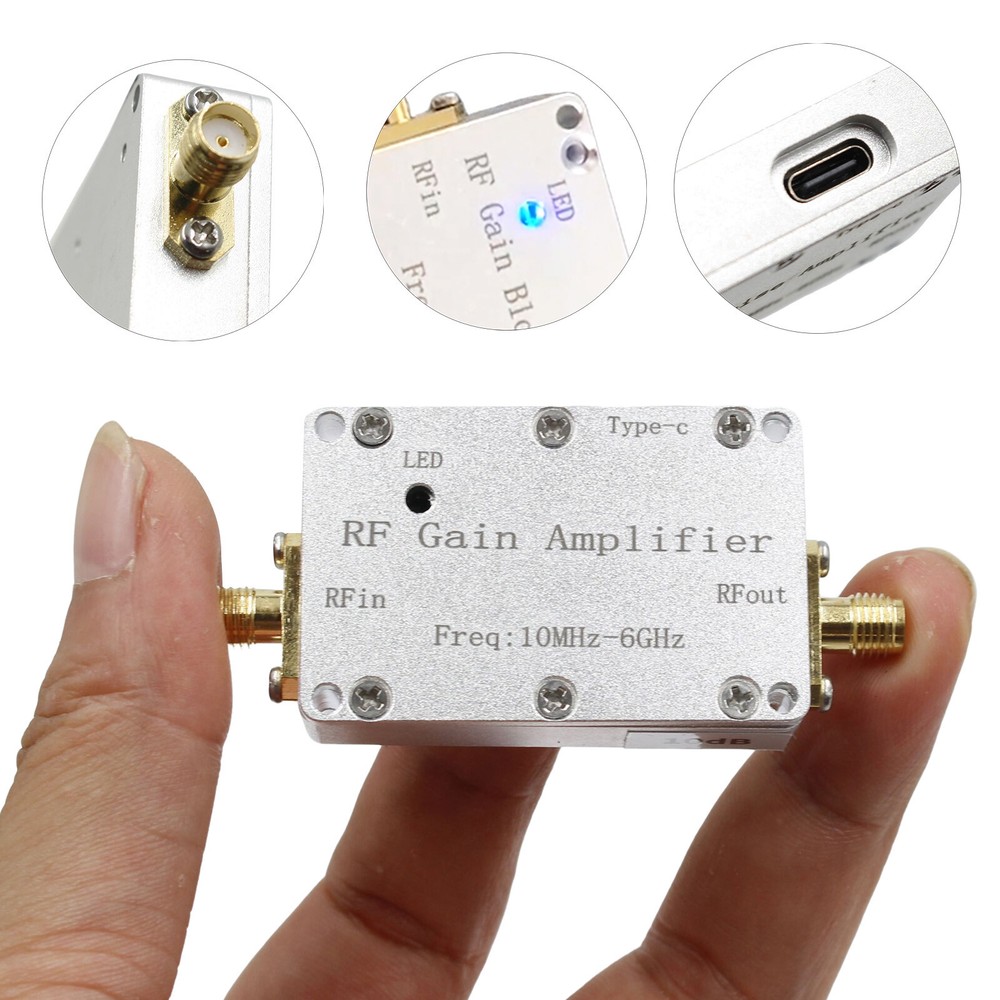 10M-6GHz RF Amplifier 10dB High Gain Driver Receiving Amplifier Module US