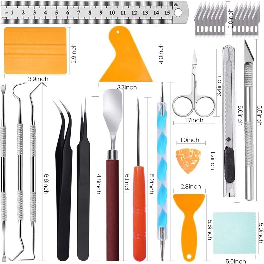 27 PCS Craft Tools Set Vinyl Weeding Tools Craft Basic Set Craft Vinyl Tools